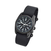 Bertucci A-2T Vintage Black Titanium Watch with Black Nylon Strap #12027