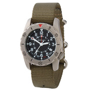 Bertucci A-2TR Field Pro GMT Black Dial with Olive Nylon Strap #12118