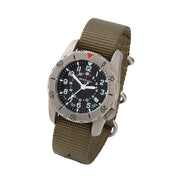 Bertucci A-2TR Field Pro GMT Black Dial with Olive Nylon Strap #12118