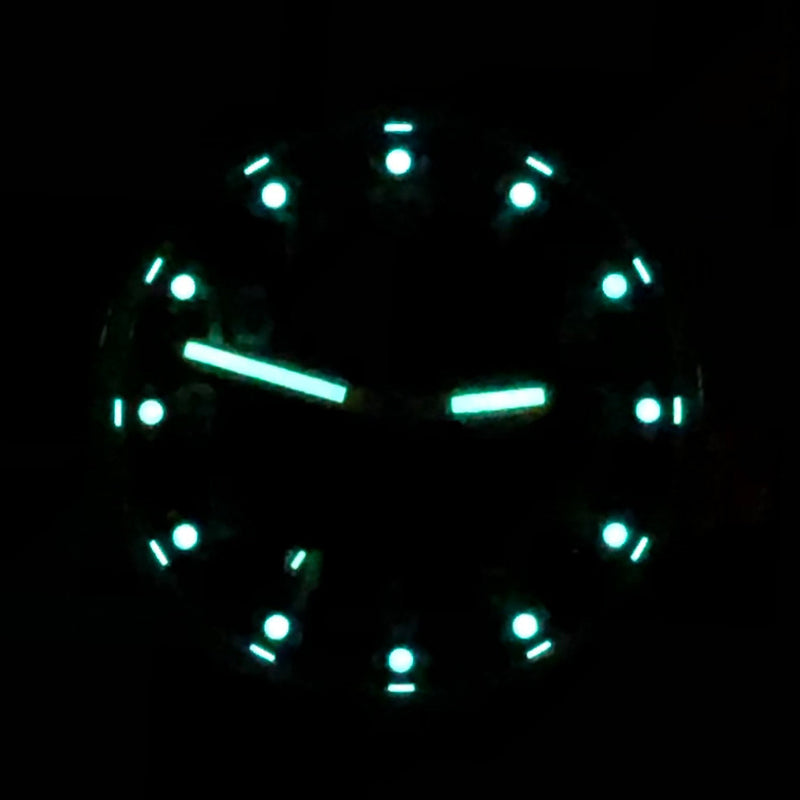Bertucci A-2T Solar Classic Titanium Field Watch with Black Nylon Strap #12800 lume