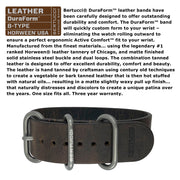 Bertucci A-2T Solar Classic Titanium Field Watch with Brown Leather Strap #12803