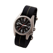 Bertucci A-7T Retrospec Solar Titanium Field Watch with Black Nylon Strap #12900