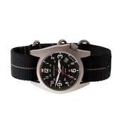 Bertucci A-7T Retrospec Solar Titanium Field Watch with Black Nylon Strap #12900