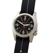 Bertucci A-7T Retrospec Solar Titanium Field Watch with Black Nylon Strap #12900