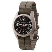 Bertucci A-7T Retrospec Solar Titanium Field Watch with Ghost Grey Nylon Strap #12901