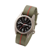 Bertucci A-7T Retrospec Solar Titanium Field Watch with Defender Drab Nylon Strap #12902