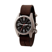 Bertucci A-7T Retrospec Solar Titanium Field Watch with Alpina Brown Leather Strap #12903