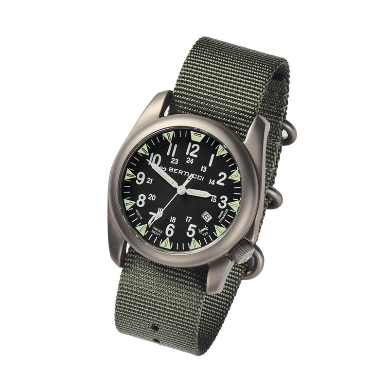Bertucci A-4T Super Yankee Titanium Watch with Swiss Micro Tube Illumination #13481
