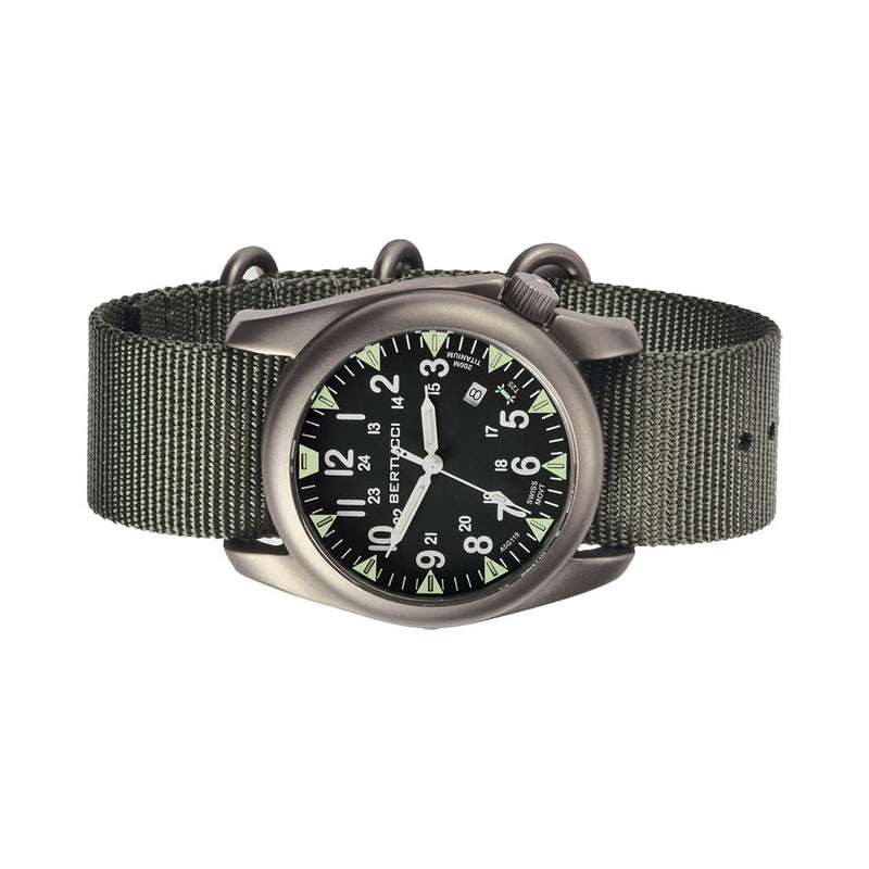 Bertucci A-4T Super Yankee Titanium Watch with Swiss Micro Tube Illumination #13481