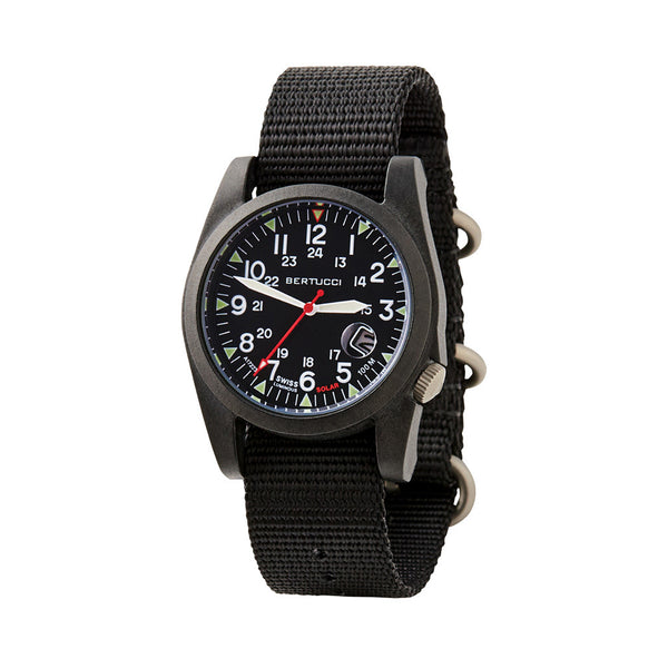 Bertucci A-3PS Solar Field Watch with Black Nylon Strap #13800