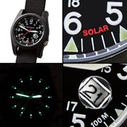 Bertucci A-3PS Solar Field Watch with Black Nylon Strap #13800