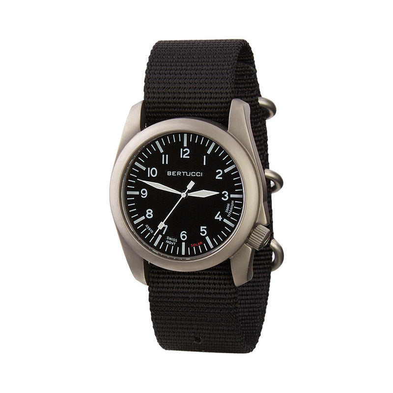 Bertucci A-4TS AERO Solar Black Dial Watch #13900