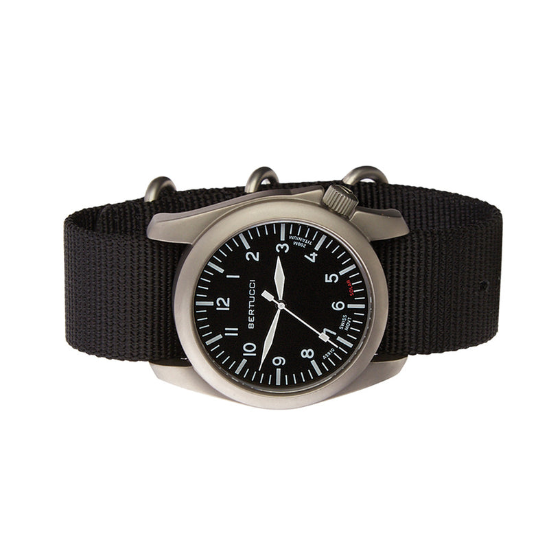 Bertucci A-4TS AERO Solar Black Dial Watch #13900
