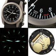 Bertucci A-4TS AERO Solar Black Dial Watch #13900