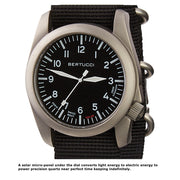 Bertucci A-4TS AERO Solar Black Dial Watch #13900