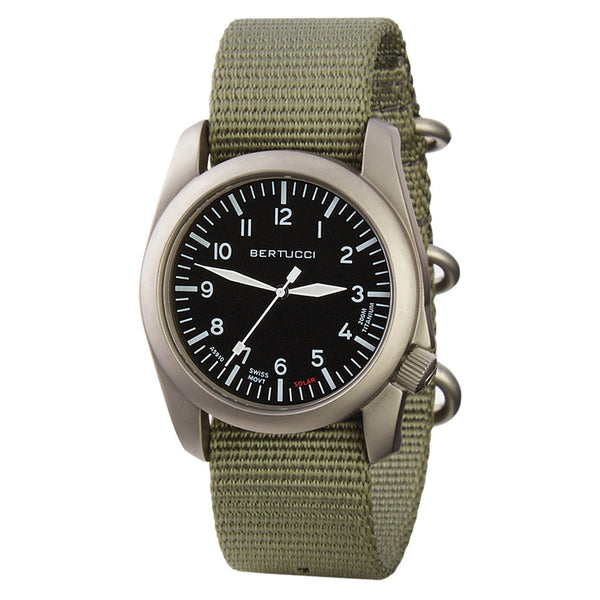 Bertucci A-4TS AERO Solar Black Dial Watch #13901