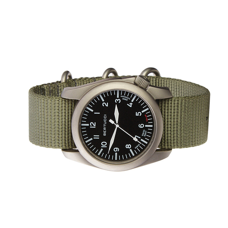 Bertucci A-4TS AERO Solar Black Dial Watch #13901