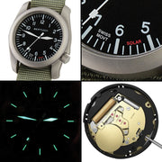 Bertucci A-4TS AERO Solar Black Dial Watch #13901