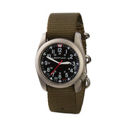 Bertucci A-4TS Super Yankee Solar with Black Dial and Olive Strap #13906