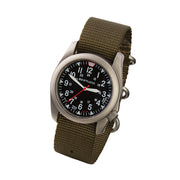 Bertucci A-4TS Super Yankee Solar with Black Dial and Olive Strap #13906
