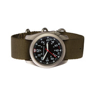 Bertucci A-4TS Super Yankee Solar with Black Dial and Olive Strap #13906