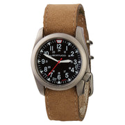 Bertucci A-4TS Super Yankee Solar with Black Dial and Leather Strap #13907