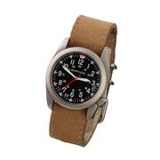 Bertucci A-4TS Super Yankee Solar with Black Dial and Leather Strap #13907