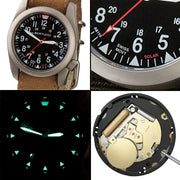 Bertucci A-4TS Super Yankee Solar with Black Dial and Leather Strap #13907
