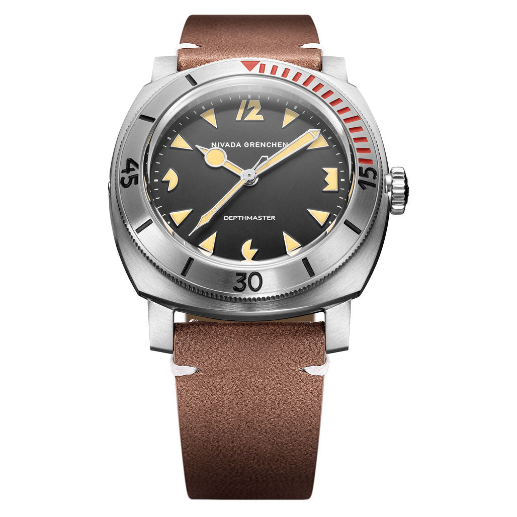Nivada Grenchen 42mm Pacman Depthmaster Watch #14200A14 — Long