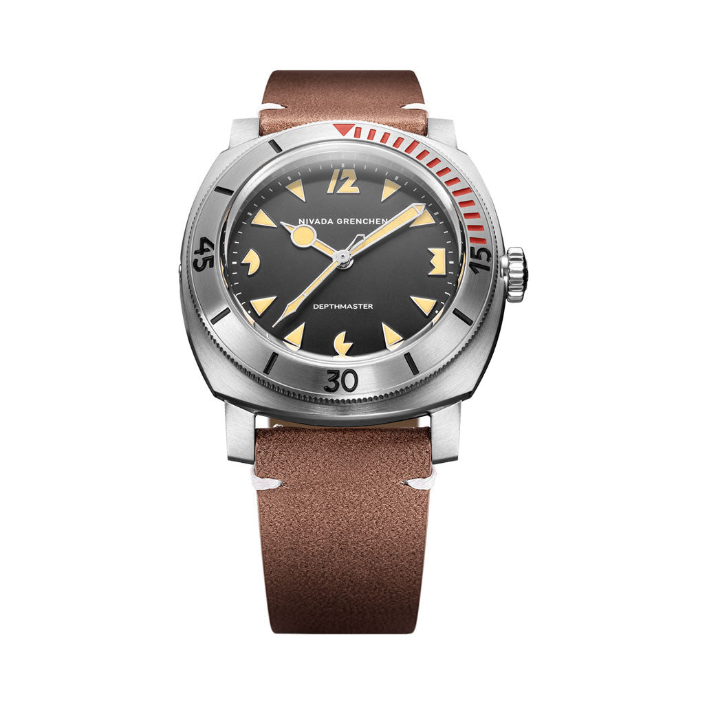 Nivada Grenchen 42mm Pacman Depthmaster Watch #14200A14 — Long