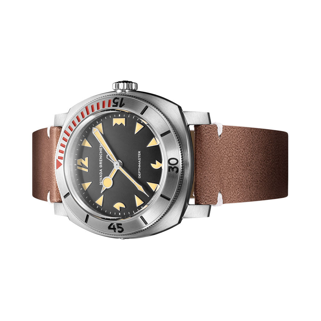 Nivada Grenchen 42mm Pacman Depthmaster Watch #14200A14 — Long