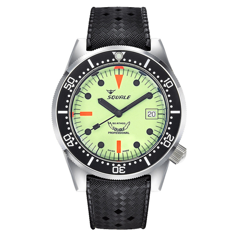 Squale 500 Meter Swiss Made Automatic Dive Watch with Luminous Dial #1521-026-LUME
