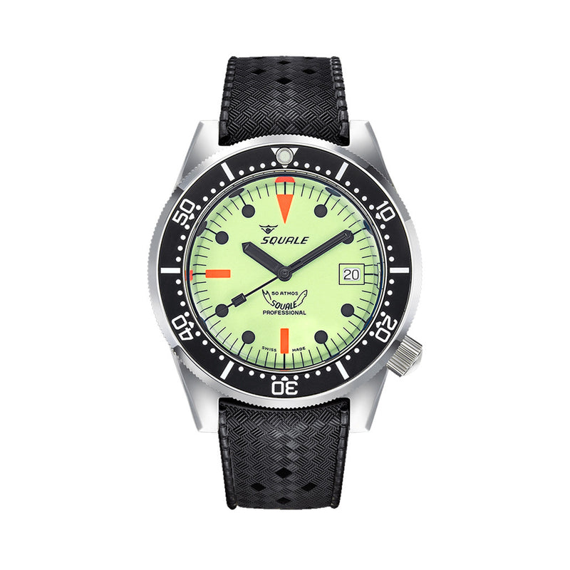 Squale 500 Meter Swiss Made Automatic Dive Watch with Luminous Dial #1521-026-LUME