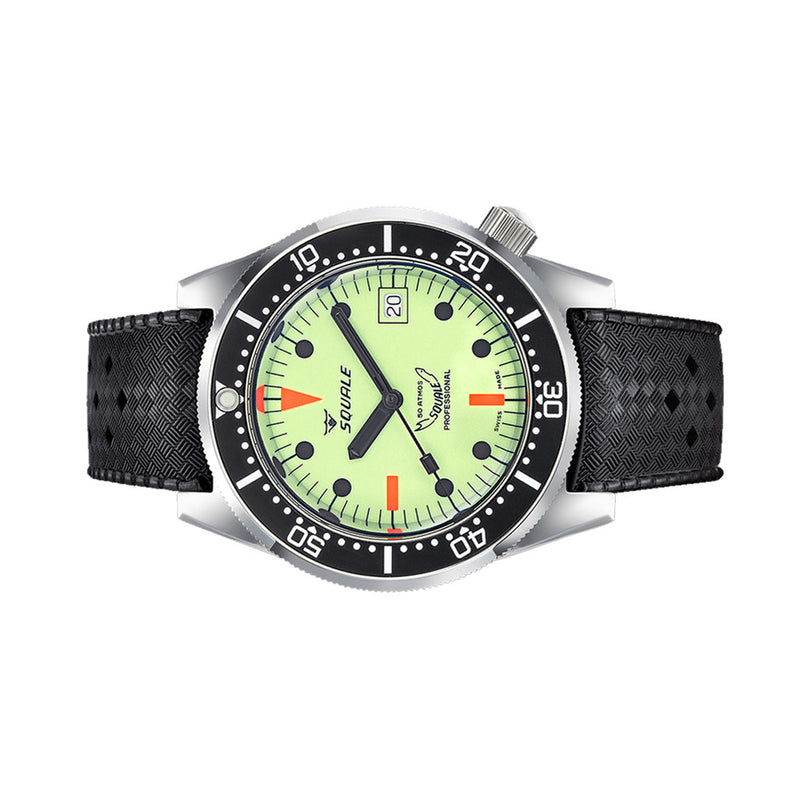 Squale 500 Meter Swiss Made Automatic Dive Watch with Luminous Dial #1521-026-LUME