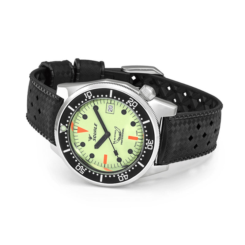 Squale 500 Meter Swiss Made Automatic Dive Watch with Luminous Dial #1521-026-LUME