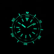 Squale Militaire 500 Meter Swiss Automatic Dive Watch with Blasted Finish Case #1521-026-MIL-B lume