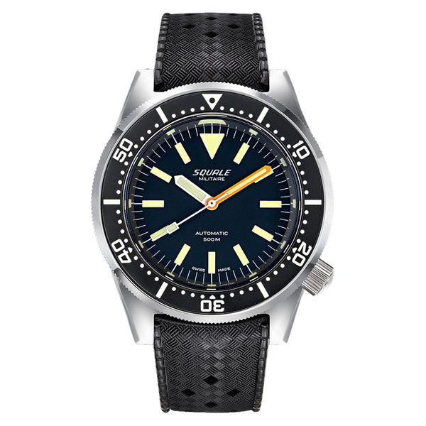 Squale 500 Meter Swiss Automatic Dive Watch with Polished Finish Case #1521-026-MIL-P