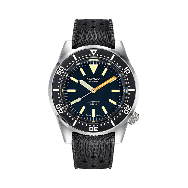 Squale 500 Meter Swiss Automatic Dive Watch with Polished Finish Case #1521-026-MIL-P