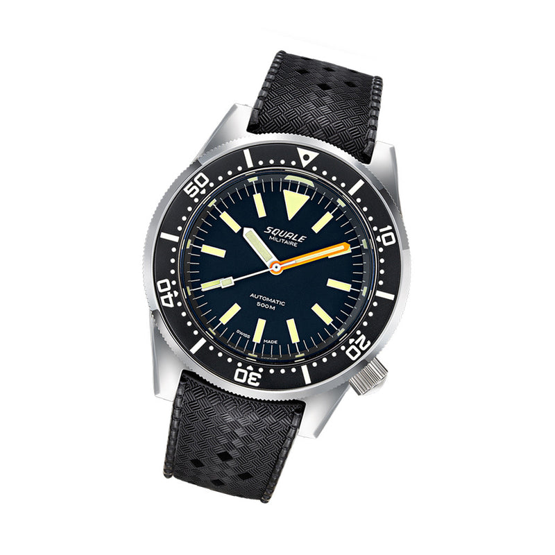 Squale 500 Meter Swiss Automatic Dive Watch with Polished Finish Case #1521-026-MIL-P