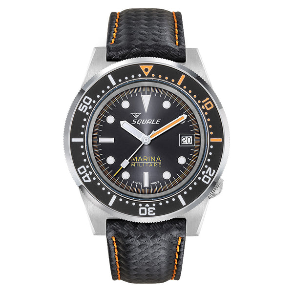 Squale 1521 Marina Militare Limited Edition with Black Dial #1521MARINA.MIBK