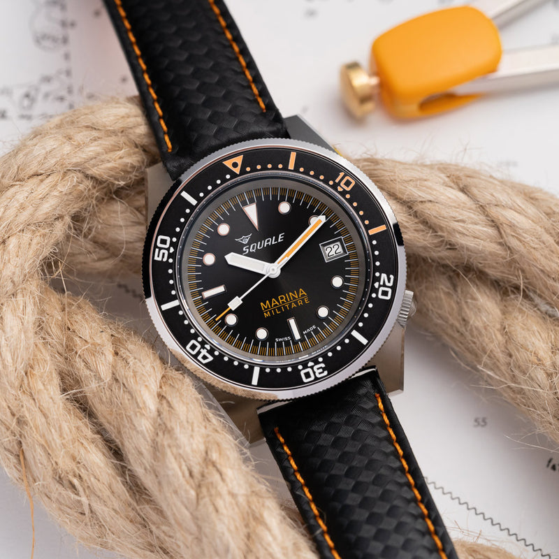 Squale 1521 Marina Militare Limited Edition with Black Dial #1521MARINA.MIBK
