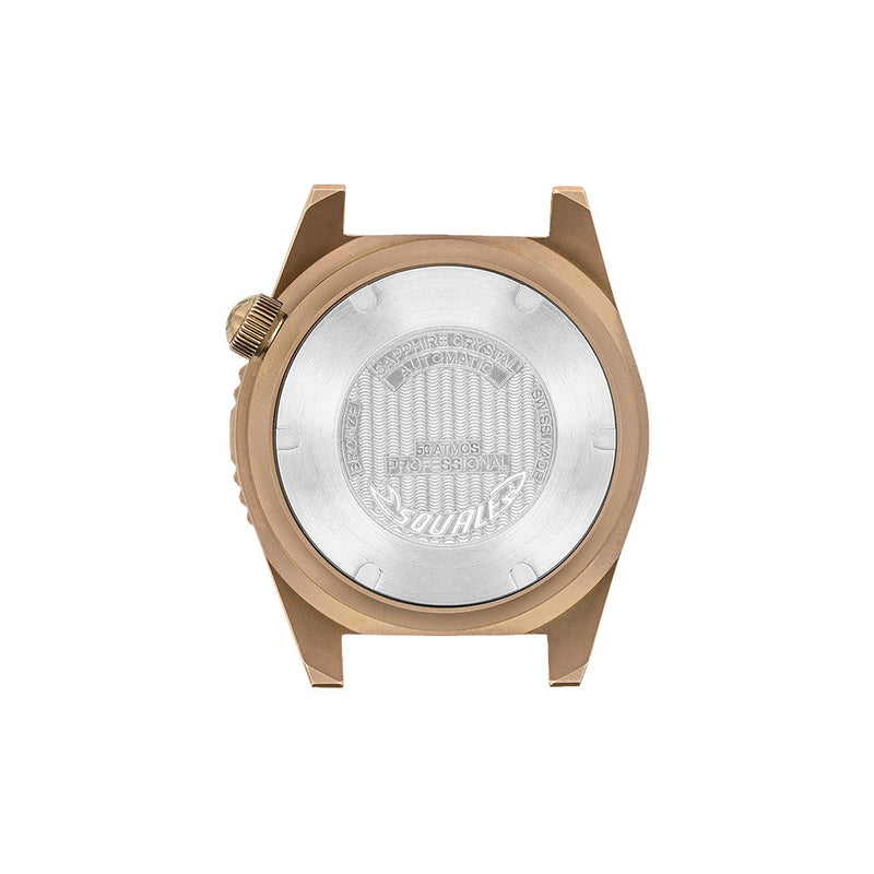 Squale 1521 Bronze Swiss Automatic Dive Watch with Sunburst Blue Dial  #1521BRONBL.BN20