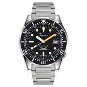 Squale 50 Atmos Swiss Automatic Polished Dive Watch with Black Dial #1521CL.SQ20B