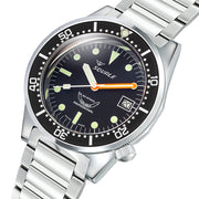 Squale 50 Atmos Swiss Automatic Polished Dive Watch with Black Dial #1521CL.SQ20B