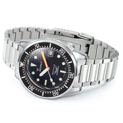 Squale 50 Atmos Swiss Automatic Polished Dive Watch with Black Dial #1521CL.SQ20B