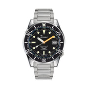 Squale 50 Atmos Swiss Automatic Polished Dive Watch with Black Dial #1521CL.SQ20B
