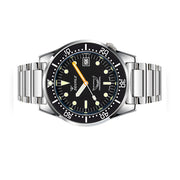 Squale 50 Atmos Swiss Automatic Polished Dive Watch with Black Dial #1521CL.SQ20L