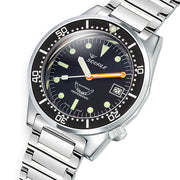 Squale 50 Atmos Swiss Automatic Polished Dive Watch with Black Dial #1521CL.SQ20L