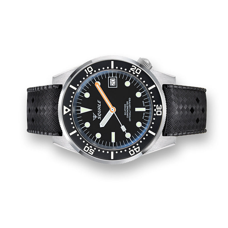 Squale 1521 COSC Certified Chronometer 500 meter Dive Watch #1521COSCL.HT side