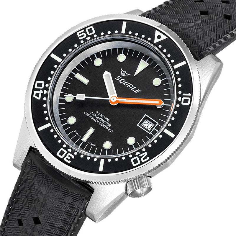 Squale 1521 COSC Certified Chronometer 500 meter Dive Watch #1521COSCL.HT side